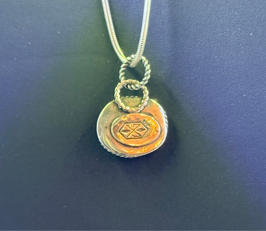 Sterling and Spiny Oyster Pendant/Charm