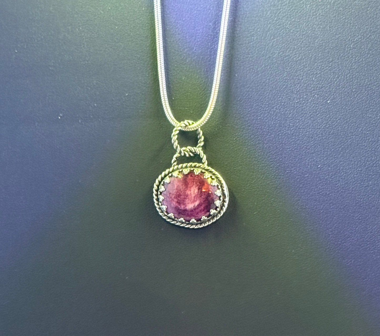 Sterling and Spiny Oyster Pendant/Charm